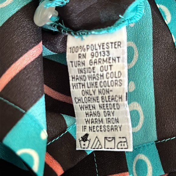 Bob Mackie Sz L Button Front Blouse - Picture 9 of 9